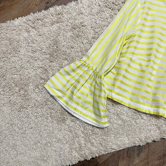 Urban Outfitters Kimchi Blue Bohemian Striped Bell Sleeve Open Back Crop Top NWT - Picture 4 of 8